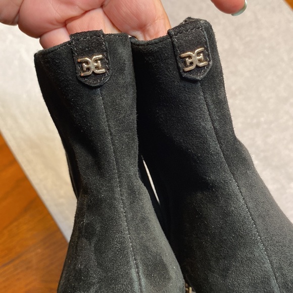 Sam Edelman woman’s black suede ankle zip up bootie size 7.5 - Picture 5 of 11